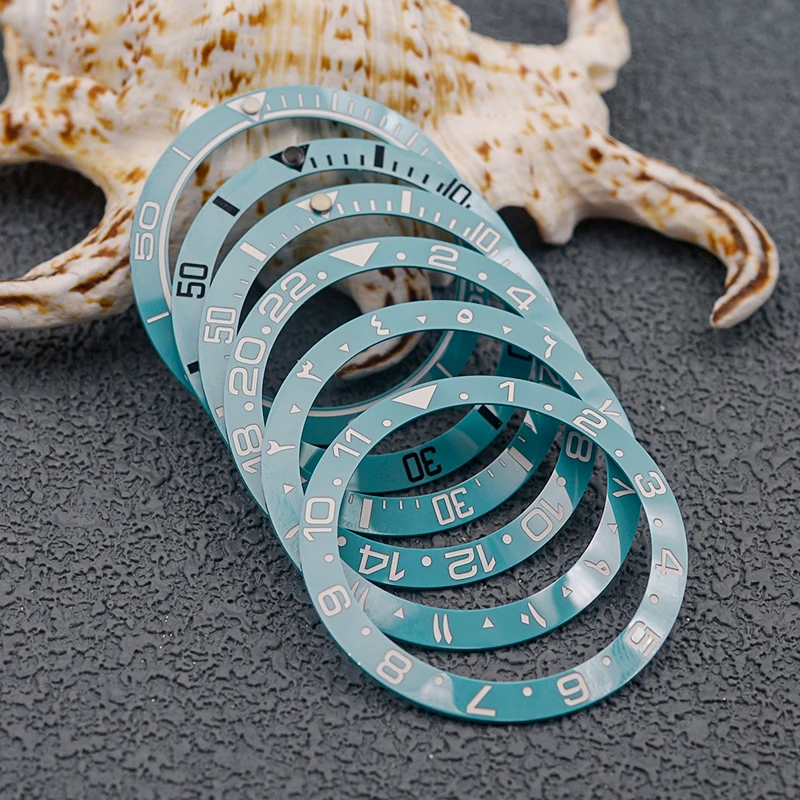 

Seiko 38mm Lake Blue Ceramic Watch Bezel Insert Ring Inner Diameter 30.5mm Fits SKX007 SKX009 Diving Watch Case Replace Part