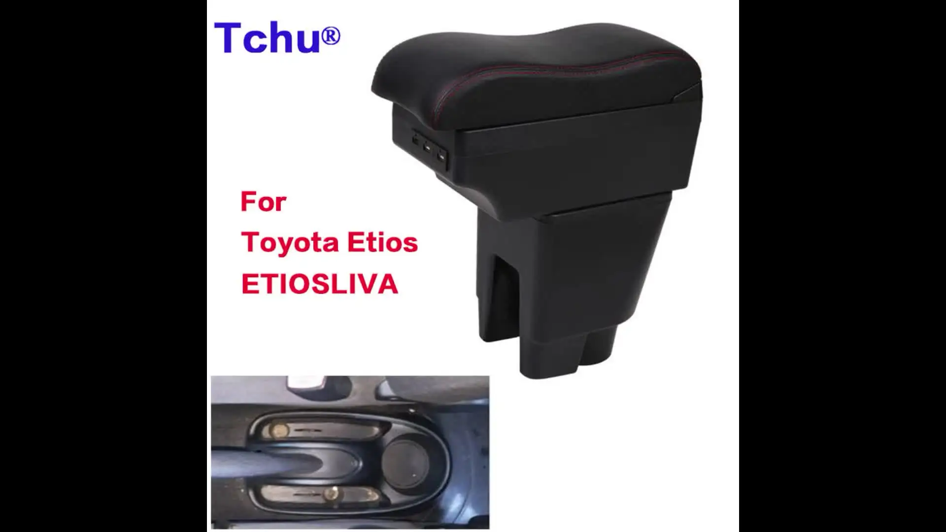 Для Toyota Etios подлокотник для Etiosliva автомобильный специальная USB-зарядка пепельница