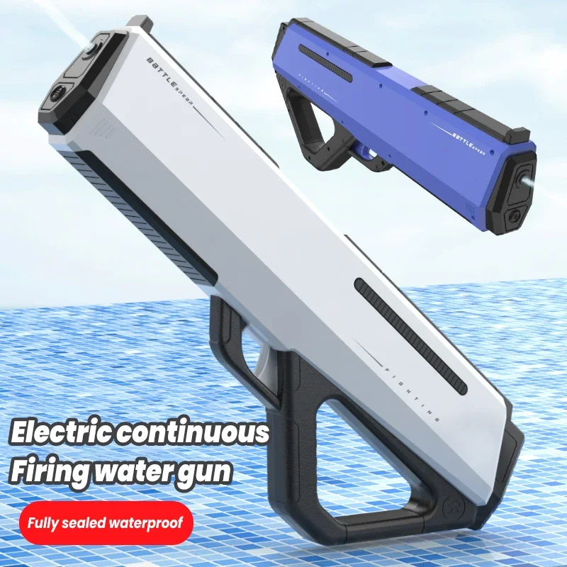 Nieuwe Elektrische Waterpistool Speelgoed Volautomatisch Water Absorberen Krachtige Spray Water Blaster Zomer Outdoor Speelgoed Kinderen Cadeau