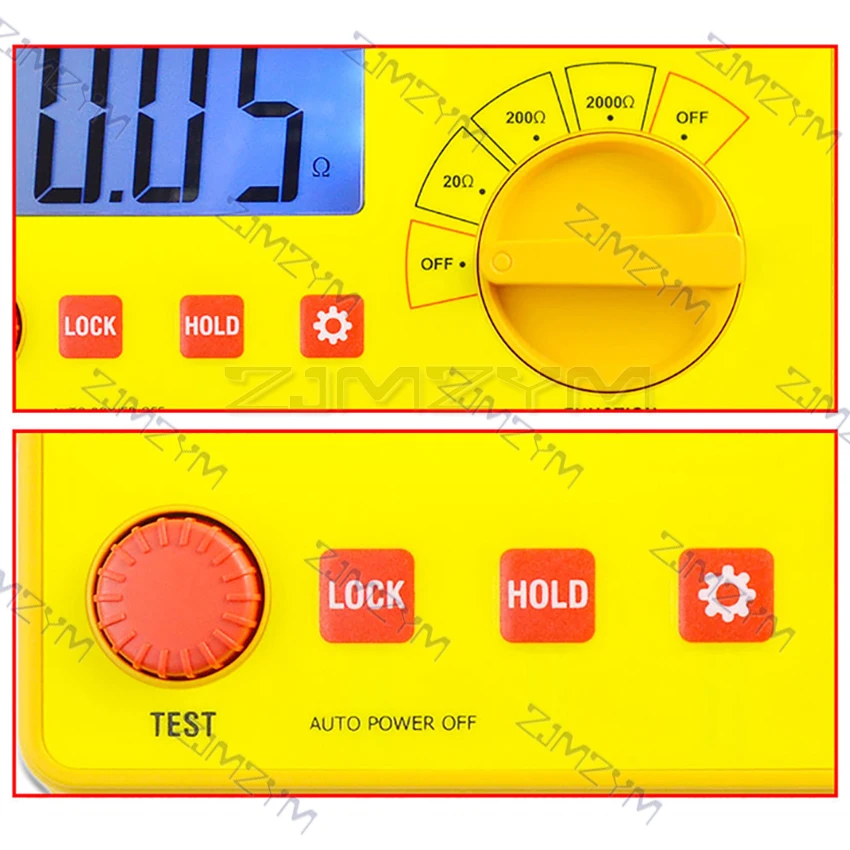 EM480B Digital Audio Impedance Tester Meter Test Range 20&Omega;/200&Omega;/2000&Omega; Resistance Meter 1KHz Test Frequency Data Hold