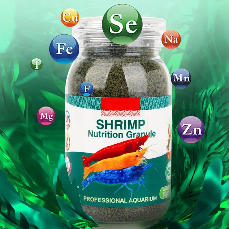 Alimento Ornamental para camarones, alimento especial para camarones, concha negra de cristal, cangrejo, nutrición de Color mejorada, 100ML, 50g 5