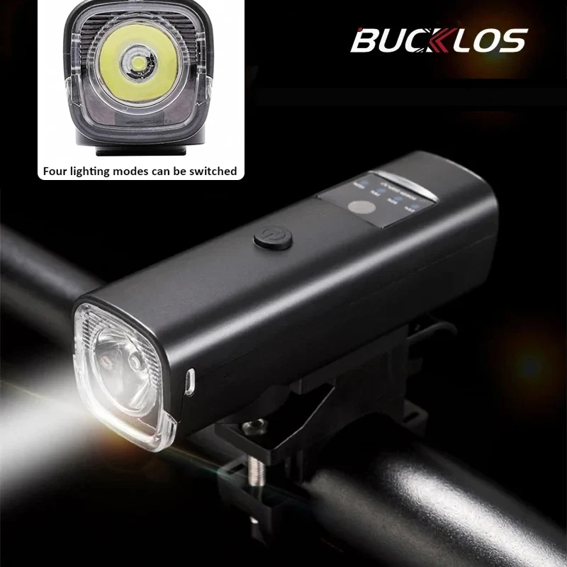 BUCKLOSBikeHornandLight2in1USBRechargeableBicycleFrontLights