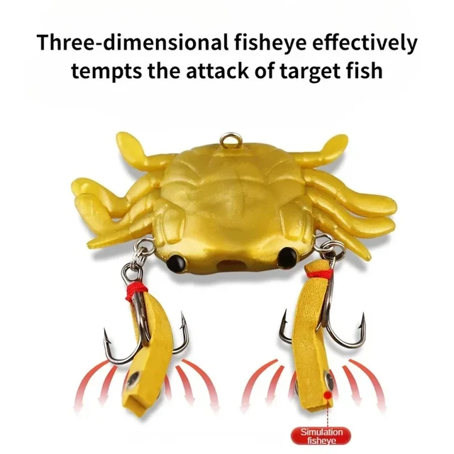 6/13g 3D Simulation Crab for Octopus Artificial Bait Silicone