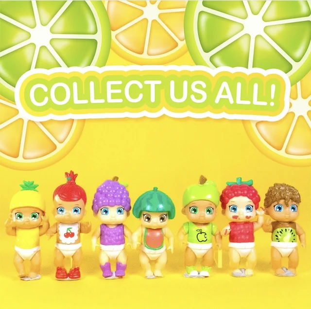 Original Baby Secrets Fruities Itzy Glitz Dolls for Girls Toy Surprise Sets for Dolls Collectible Figurines Action Figure Anime 4