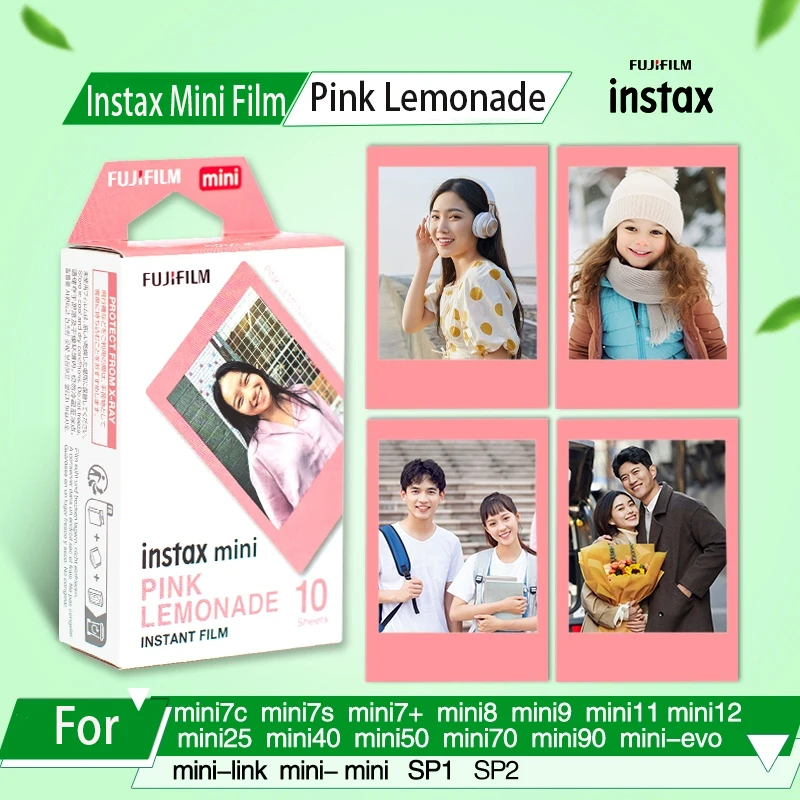 Fuji Mini Series Camera Universal Photo Paper Fujifilm Instax Mini Film Pink Lemonade Film For Fujifilm Mini 12 41 40 11 SE Evo