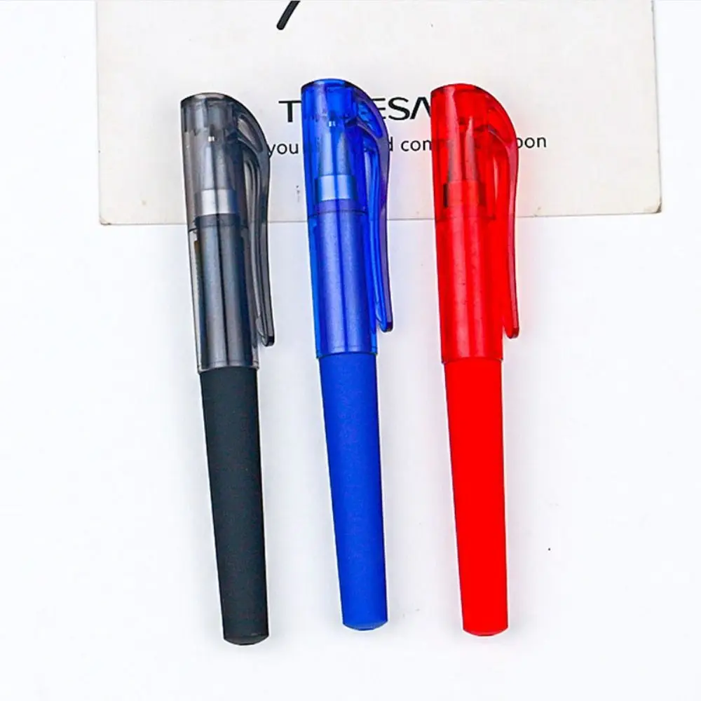 

Plastic Pocket Neutral Pen Signature Pen Learning Stationery Writing Pen Student Daily Writing Portable Ballpoint Pen