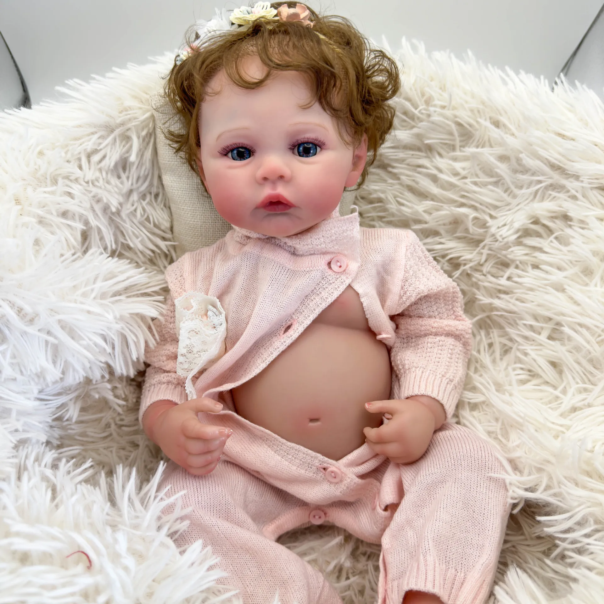 

Полностью силиконовые виниловые куклы 48 см мальчик девочка Луг 3D Окрашенные куклы Новорожденные мягкие на ощупь для ребенка подарок Младенцы Новорожденные куклы