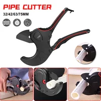 Pipe Cutter 32-75MM Pipe Cutting Scissors Ratchet Cutter Tube Hose Plastic Pipes PVC/PPR Plumbing Manual Cutters Hand Tools 2