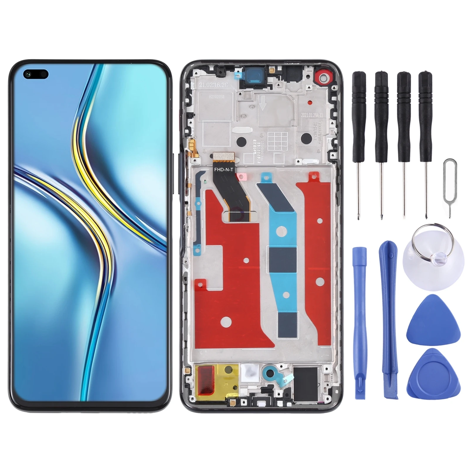 

Original LCD Screen for Honor X20 Digitizer Full Assembly with Frame