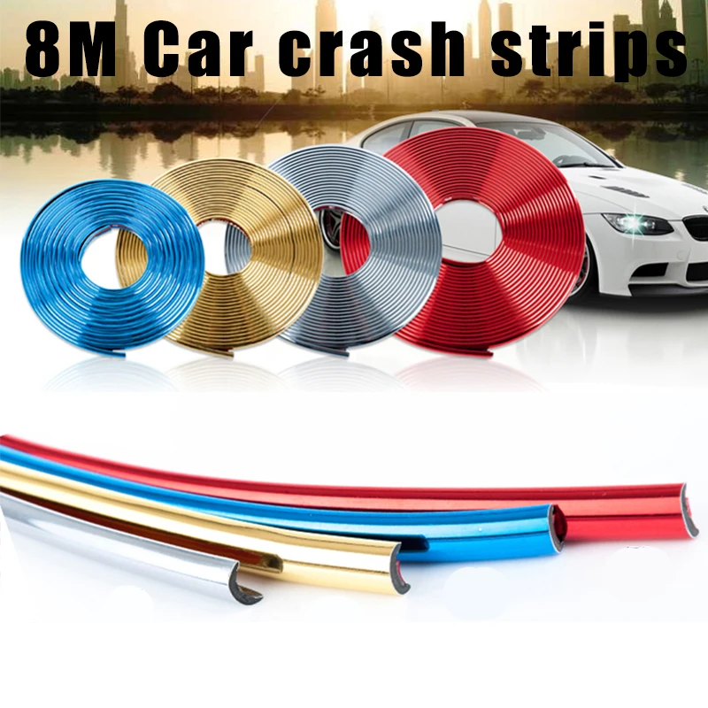 Universalcar Rim Protect Strip Wheel Edge Protector Bright Matte Car Wheel Sticker Protezione Dei Pneumatici Coperture Per La Cura Car Styling 8M