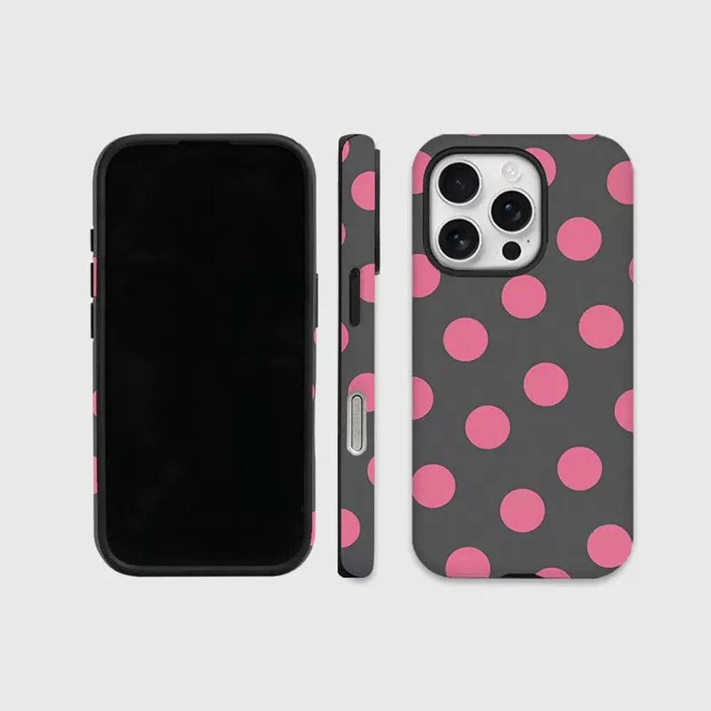 Luxury Retro Polka Dots Double-Layer Phone Case