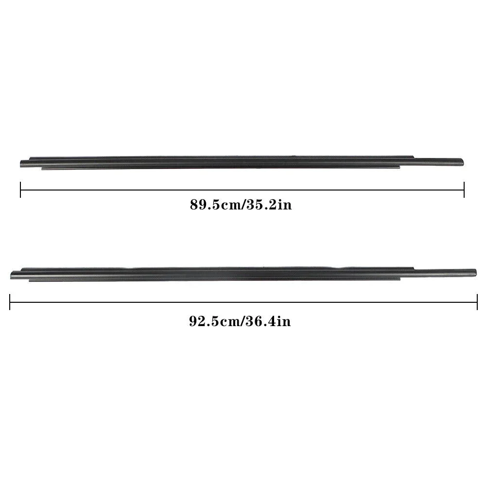 For Toyota Sequoia 2000- Side Door Window Glass Weatherstrip Rubber Belt Moulding Trim Sealing Exterior Weather Stripers