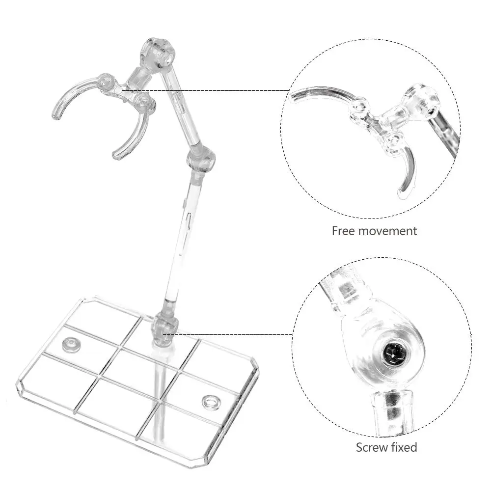 Action Figure Stand Assembly Display Holder Base Doll Model Support for HG RG SD SHF Gundam 1/144 Toy