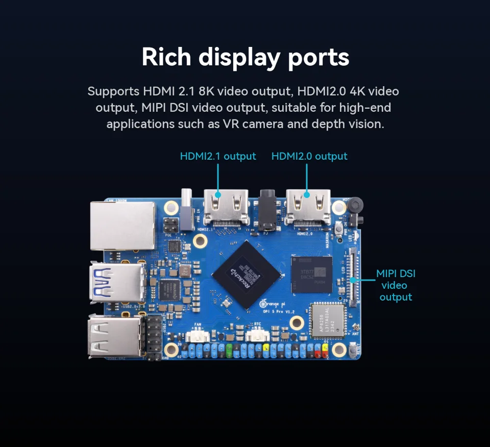 Single Board Computer Mini Development Board Orange Pi 5 Pro 4 8 16GB Ram Single Board Computer