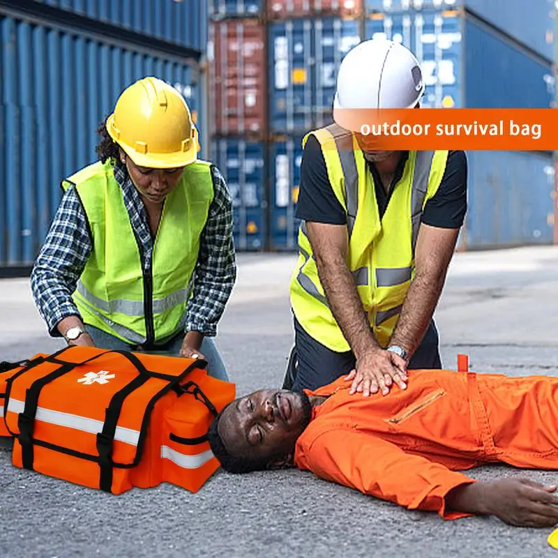 Outdoor Survival Bag 15L Reflective Work Bag Survival Bag Gear Organizer Tool Storage Container For Hunting Hiking Fishing Men 3