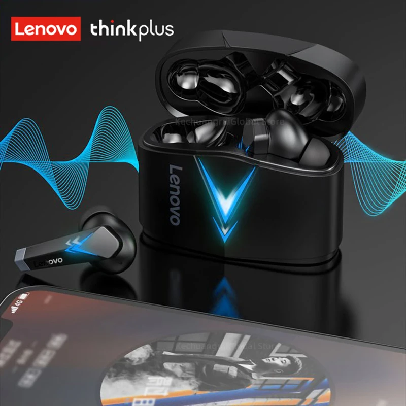 Lenovo-auriculares inalámbricos LP6 originales, Bluetooth 5,0 modo Dual,  llamada