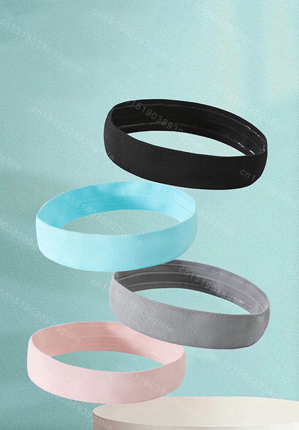 Description Picture 3 of itemSports Yoga Hair Band Solid Running Absorb Sweat Headband For Women Men Adjustable Make Up Hair Accessories Headwrap