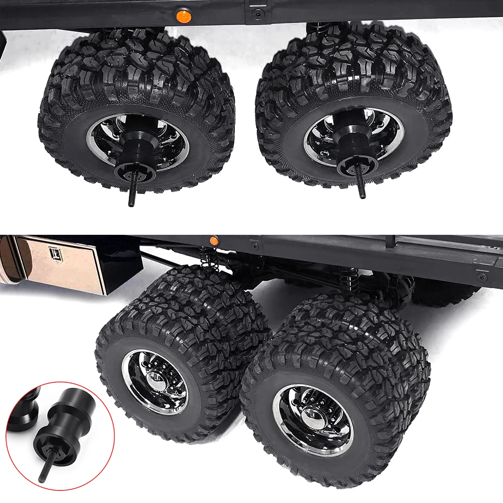 AXSPEED Aluminiumlegierung Einzelrad auf Doppelradachse Umbausatz für 1/10 RC Crawler Car TRX6 T6 G63 Modell Upgrade-Teile – Detail 1