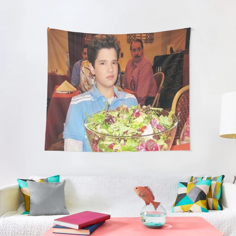 

freddie benson with a salad Tapestry tapestry wall hanging Decor for room wall hangings decoration