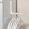 Wall Hangers For Clothes Punch Free Foldable Drying Rack Coat Racks Retractable Hanger Rack For Balcony 2