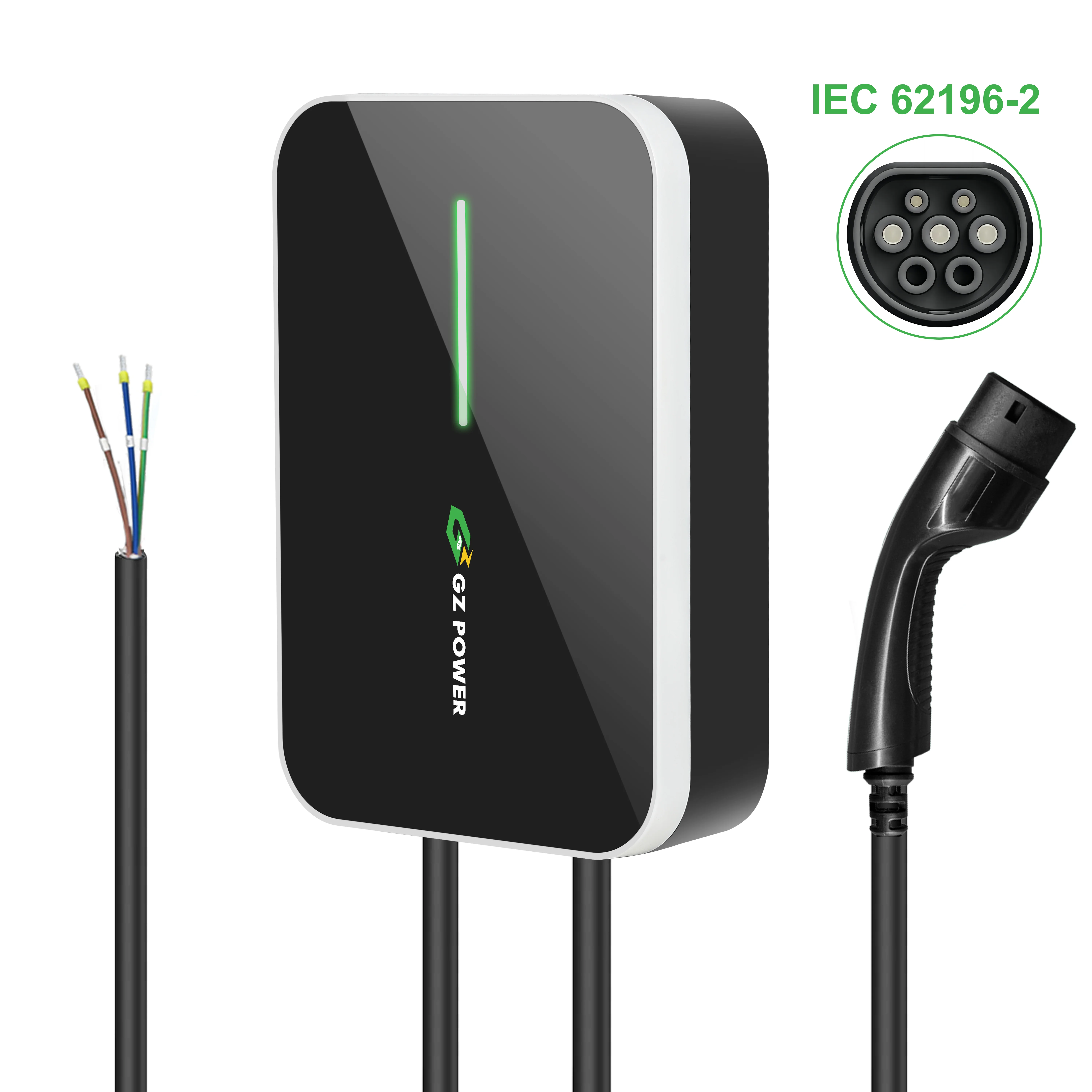 자동차 배터리 충전용 전기 자동차 충전기 스테이션, 32A 타입 2 충전기, 7kw, 220v 플러그 및 충전, 220V Evse Ev 충전기