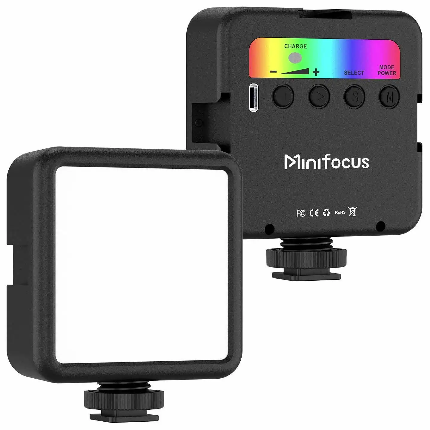 Minifocus フルカラー RGB LED ビデオライト 2500K-7000K 800LUX