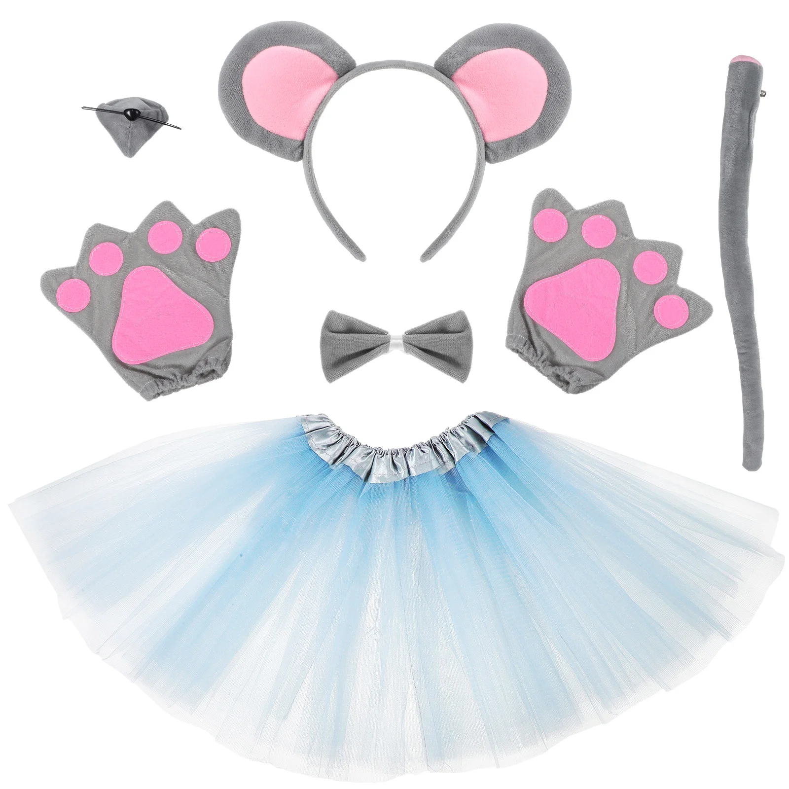 

Ears Headband Mouse Tail Halloween Supplies Costume Headwear Cosplay Kit Headbands