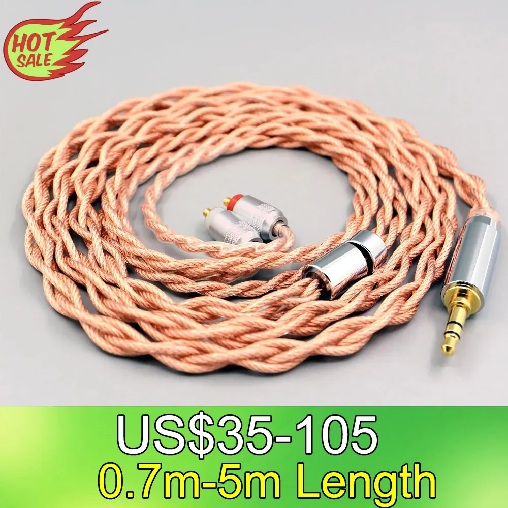 

LN007765 Graphene 7N OCC Shielding Coaxial Mixed Earphone Cable For Sony IER-M7 IER-M9 IER-Z1R Headset 4 core 1.8mm
