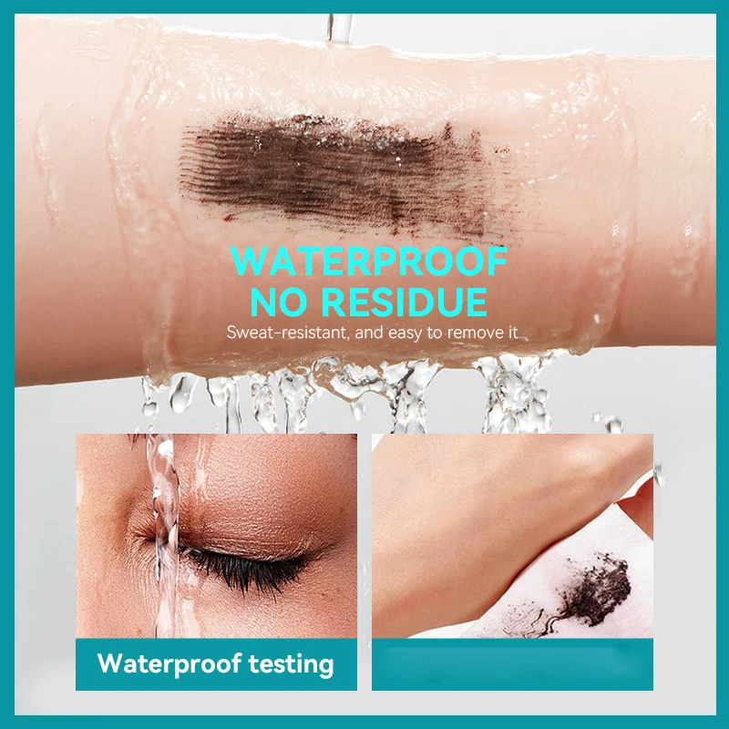 Mascara, Waterproof and Sweat Proof, Fast Drying and Anti Smudge, Long-Lasting Makeup, Create Thick & Natural Eye Makeup - 5