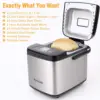 19-in-1 Compact Bread Maker Machine, 1.5 lb / 1 lb Loaf Small with Carrying Handle, Including Gluten Free 2