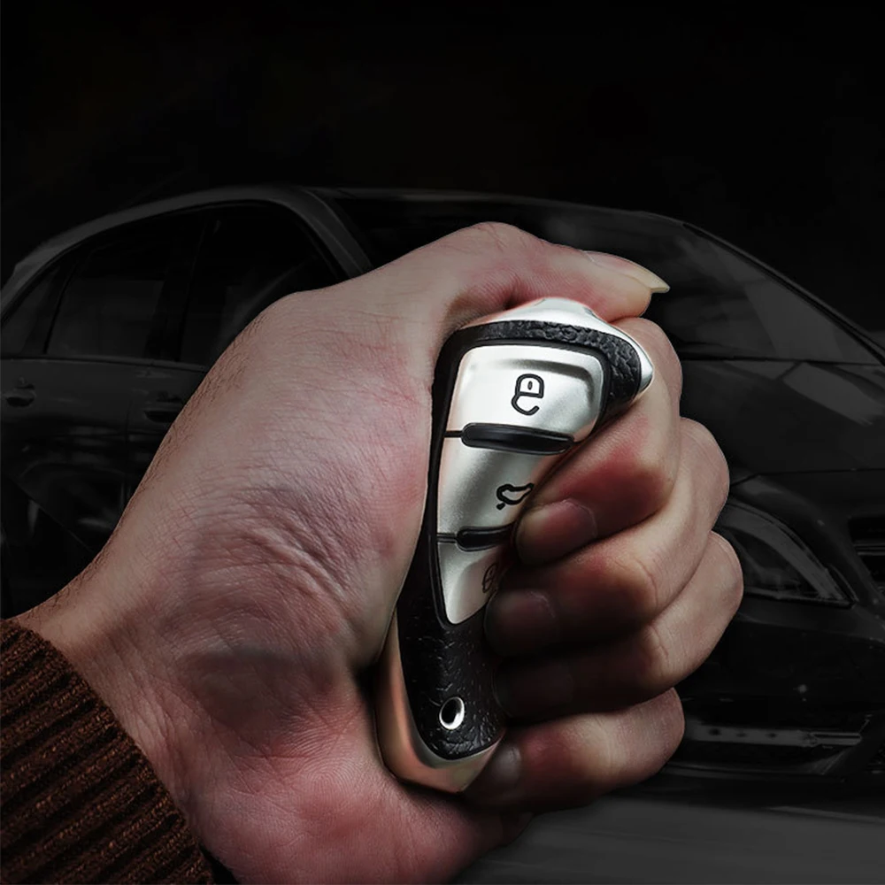 Car Key Case Leather TPU Car Key Case Keys Cover Protection Shell Bag For Volkswagen VW Polo Golf Passat Tiguan Beetle Caddy T5 Up Eos Skoda