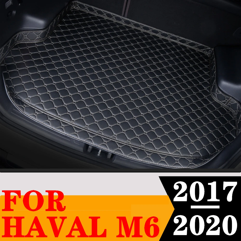 

Коврик для багажника автомобиля с высокой боковой стороны для Haval M6 2020 2019 2018 2017, поднос для багажника, коврик для багажника, Задняя подкладка для груза, ковер, защитные крышки, детали