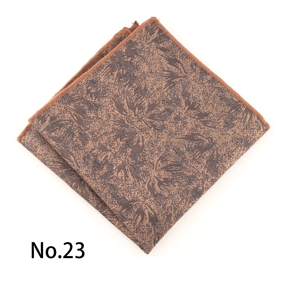 2026 New Paisley Floral Pocket Square Mens Polyester Jacquard Handkercheif Casual Fashion Wedding Shirt Suit Accessories Hanky