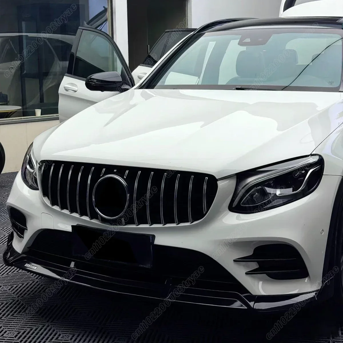 메르세데스 벤츠 GLC X253 C253 쿠페 GLC200 GLC260 GLC300 2016 2017 2018 2019 프론트 범퍼 스포일러 립 세퍼레이터 립 바디 키트