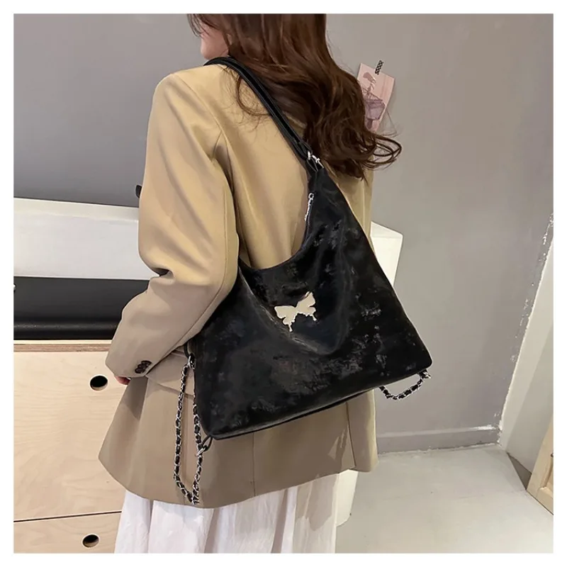Women's Shoulder Bag 2024 New Summer Fashion Stylish Texture Chain Multi Functional Shoulder Bag  Crossbody Bag for Women
