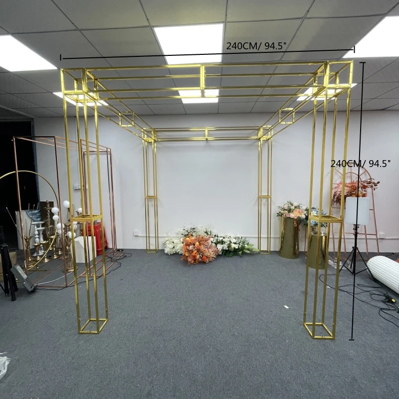 Description Picture 2 of itemNew Wedding Arch Background Flower Stand Birthday Party Outdoor Balloon Irregular Shape Stand Luxury Decoration