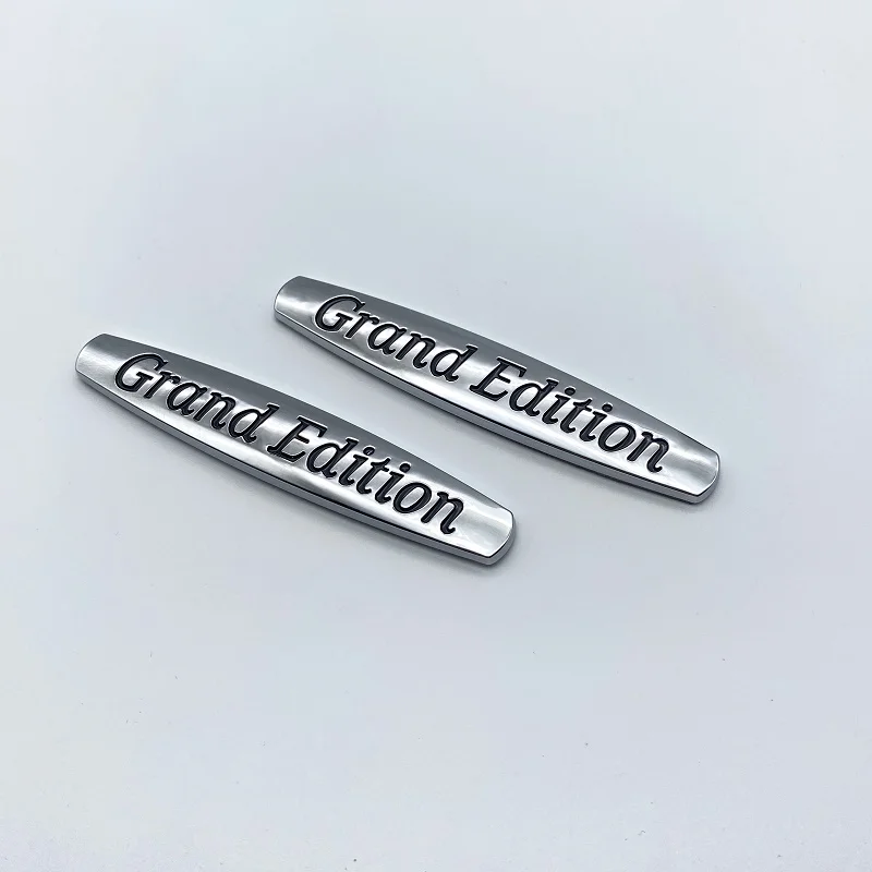 2pcs 자동차 엠블럼 트렁크 배지 자동 데칼 그랜드 에디션 메르세데스 BMW 아우디 도요타 혼다 폭스 바겐 시보레 전용 스티커