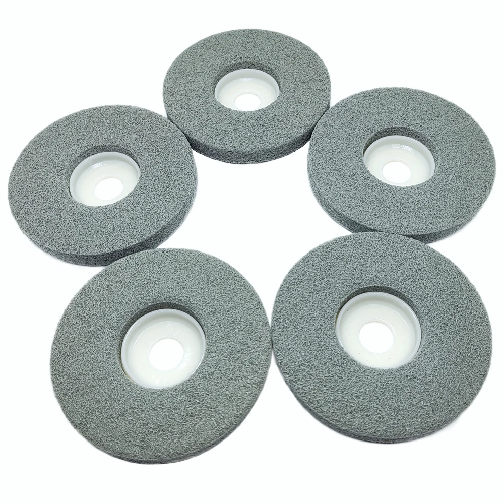 High-Performance 4-Inch Nylon Fiber Polishing Wheel - Abrasive Sanding Disc for Smooth Finishes
