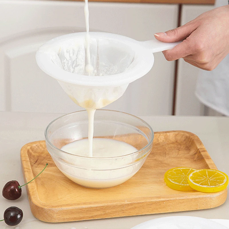 

Kitchen Gadgets Soy Milk Filter Coffee Milk Tea Ultra-fine Colander Sieve Filter Kitchen Food Repeatable Practical Filter Tools