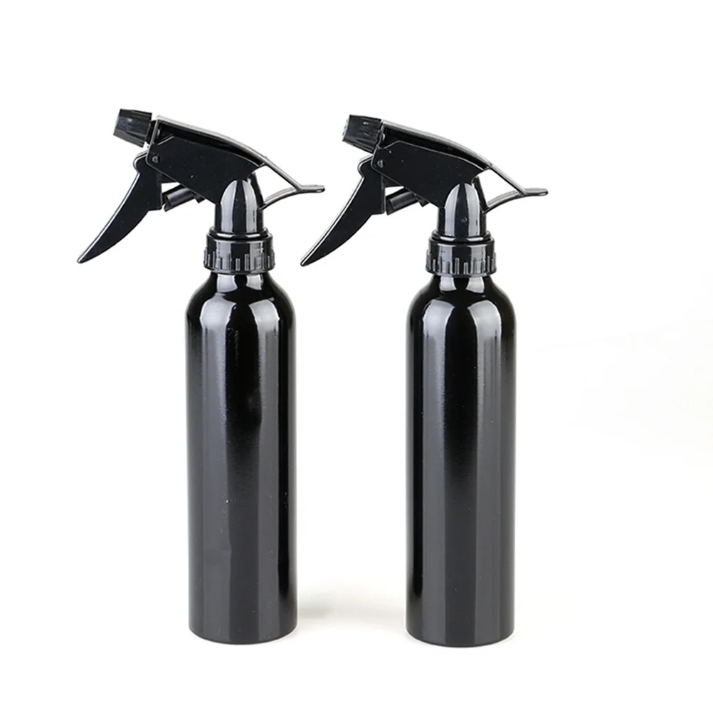 

250ML Black Aluminum Alloy Spray Bottle Empty Salon Water Sprayer Refillable Mist Atomizer Bottles Multifunctional Dispenser