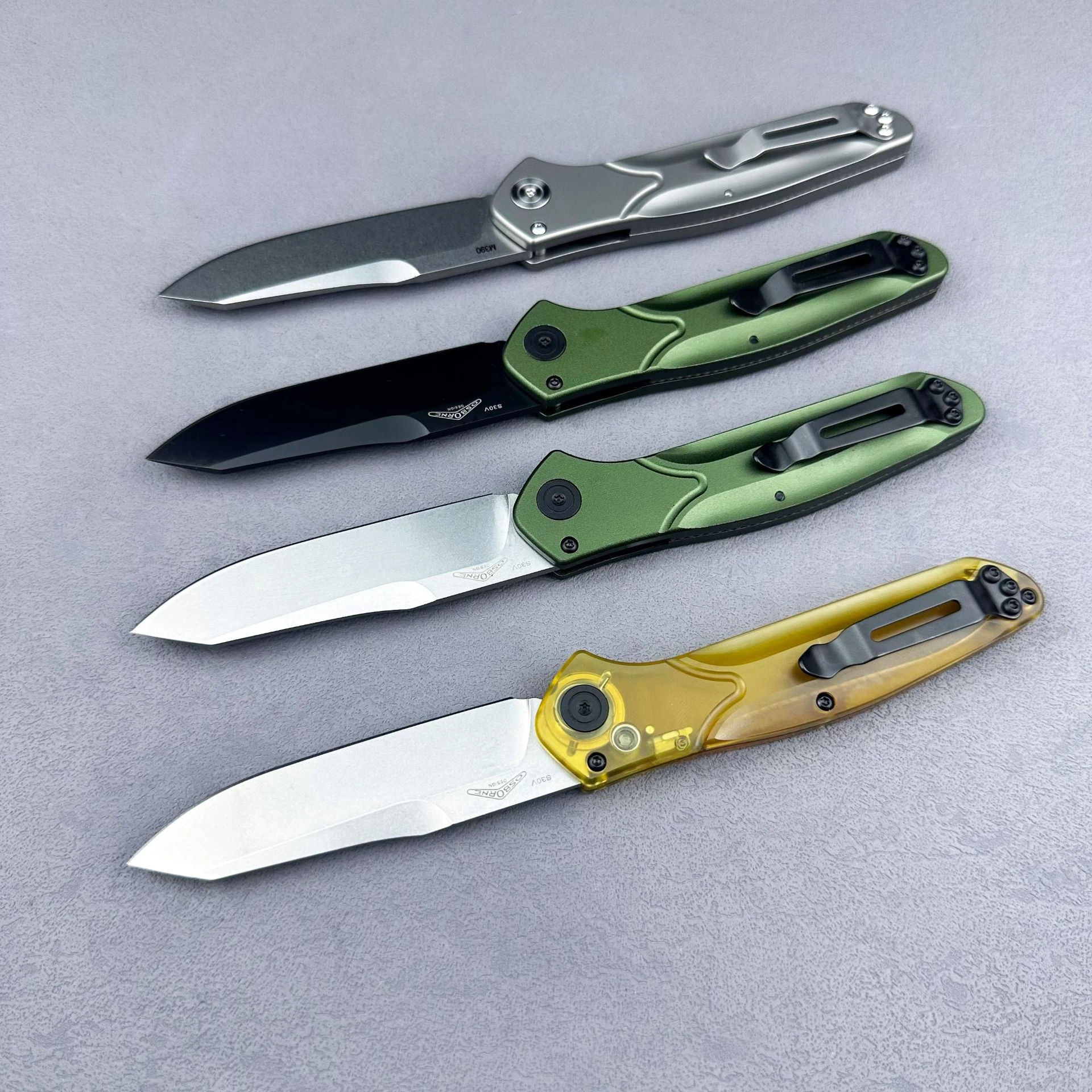 BM 9400 Osborne Pocket Folding Knife D2 Blade Aluminum/PEI Handles Tactical Hunting Survival Camping Hunting Gear Knives 2