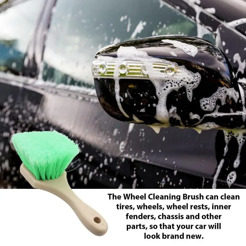 

Wheel Brush Rim Wheel Brush Car Wash Utility Brush Soft Bristle Wheel Rim Brush Soft Bristle Car Wash Tire Scrubber Professional