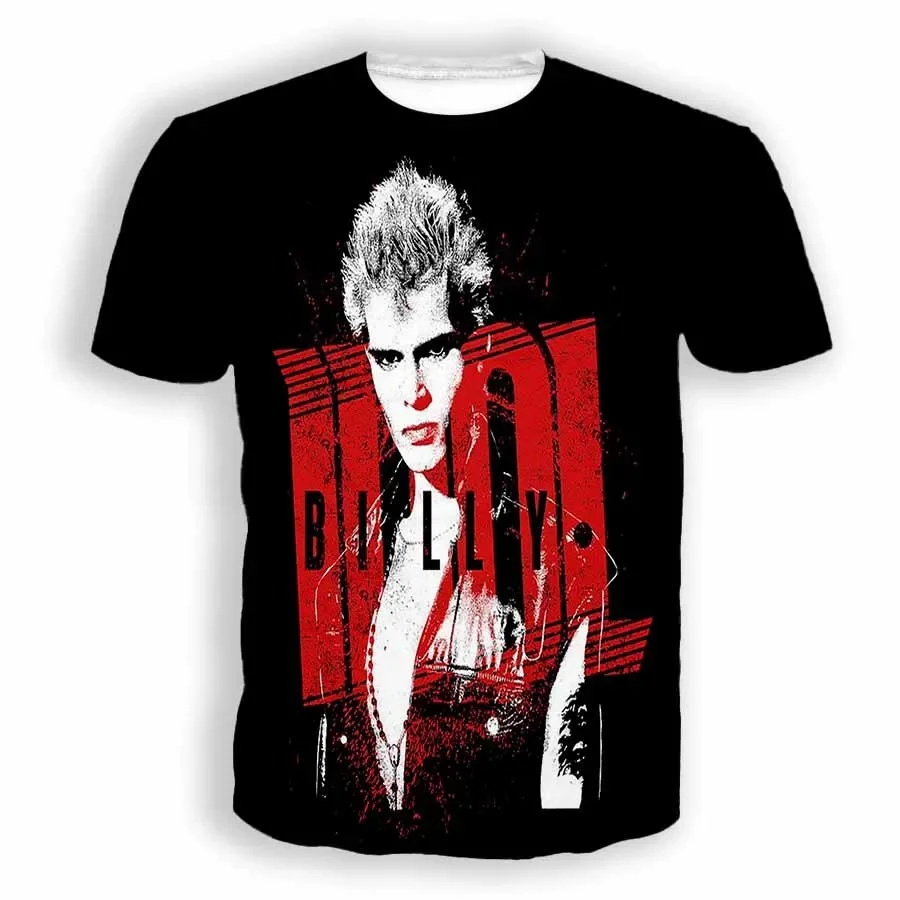 ビリー ヴィジュアル系　Tシャツ New Fashion Women/Men's 3D Print Billy Idol Casual T-shirts