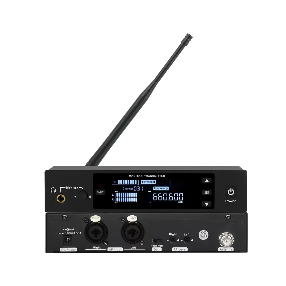 EM300 Professional Wireless In-ear Monitor Stereo/Mono 500-900MZH for Stage Studio