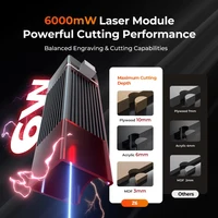 ELIDOR Z6 6 W/12 W graveur Laser et découpe graveur pour le travail du bois CNC zone de travail 300x300mm Diode Laser bleue Machine pour débutant 3