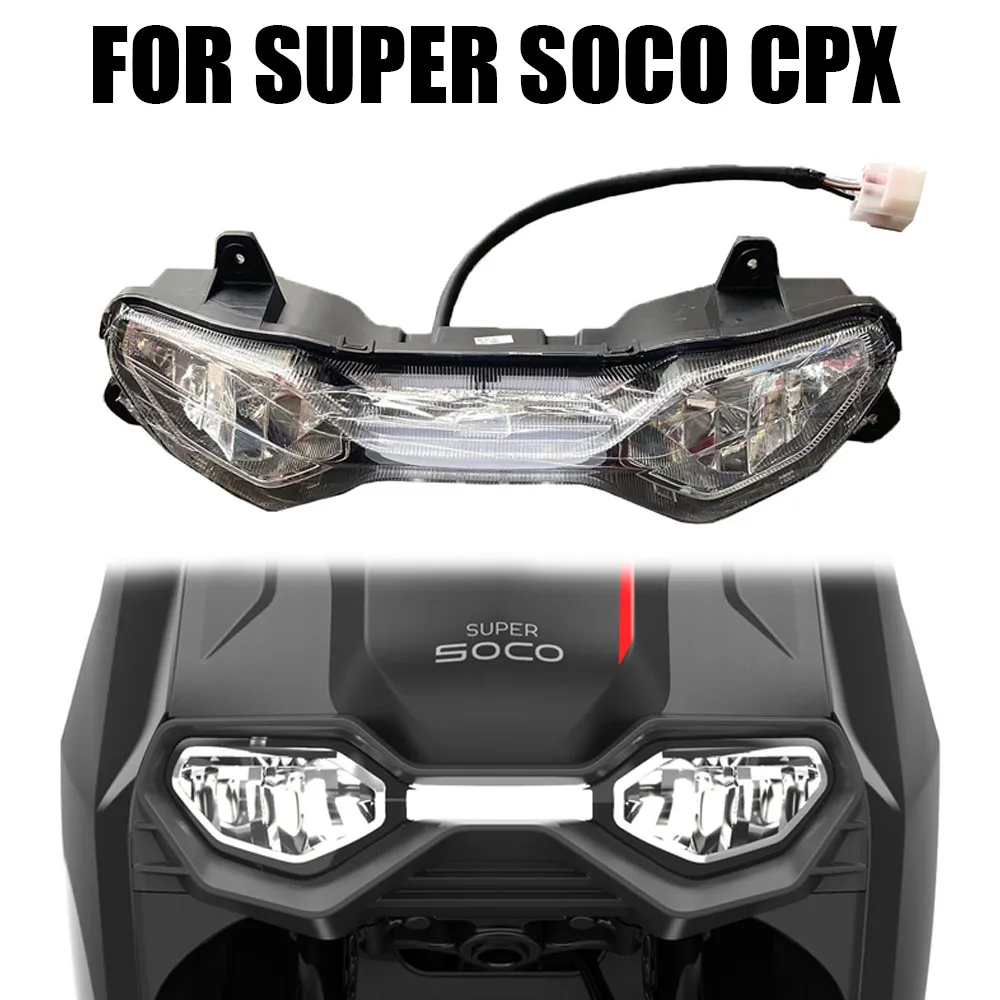 

For Super Soco CPX Headlight Headlight Assembly Lighting Lamp
