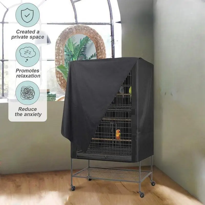 Bird Cage Cover Waterproof Dustproof Oxford Cloth Two Handle Top Design Adjustable Protective Bird Supplies