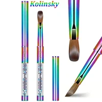 Lootaan Kolinsky Acrylic Nail Brush For Acrylic Application Nail Art Pen for Professional DIY Home Salon Manicure Extension Tool 1