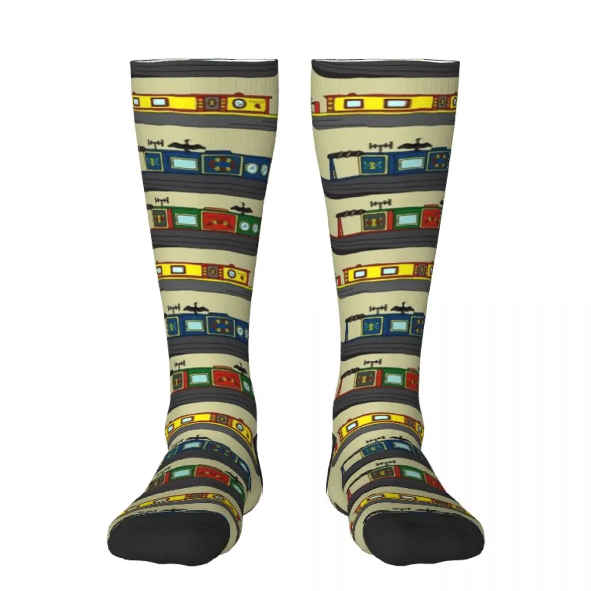 

Красочные носки канал, узкие лодки и кормованты, счастливые аниме сумасшедшие носки для девочек и мужчин