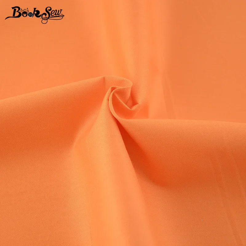 Booksew solid Yellow Color 100%Cotton baby Fabric for dolls Twill Textile DIY patchwork Sewing Material Cloth Telas De Algodon